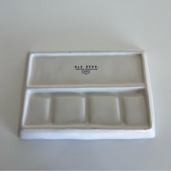 Rae Dunn Farmhouse 5 Part Divided Kiss and Makeup Tray - Picture 4 of 8